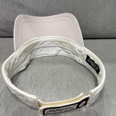Titleist ホワイト バイザー 調整可能　サンバイザーの画像