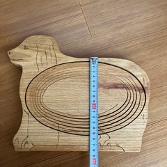 新品未使用品❗️犬🐶ウッド折りたたみフルーツバスケットの画像