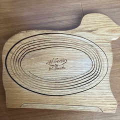 新品未使用品❗️犬🐶ウッド折りたたみフルーツバスケットの画像