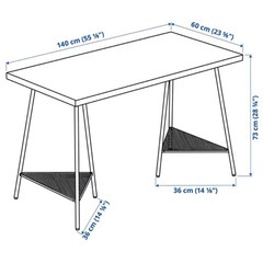 IKEA テーブル　ラグカプテン グリーン　分解可能の画像
