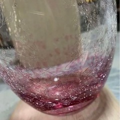 花瓶 萩ガラス 　の画像