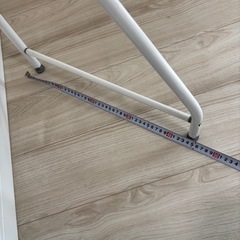 【解体済み】ランドリーラック（ホワイト）洗濯機上の収納に！詳細サイズありの画像