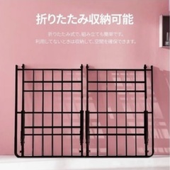 クイーンベッドフレーム　ベッドフレーム　折りたたみ可能の画像