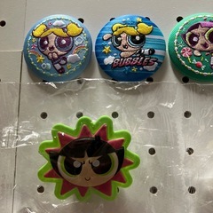 パワーパフ ガールズ ライトクリップ」缶バッジセット人気カプセルトイの画像