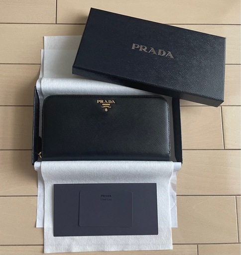 【美品購入証明あり】プラダ サフィアーノレザー ジップアラウンド 長財布