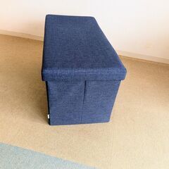 【無料】収納スツール（座れる・大容量）★不具合あり★早い者勝ちの画像