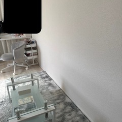 グレー　ふわふわラグの画像