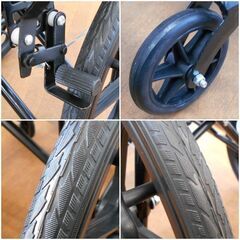 ♪BANCIL 車椅子 自走式 介助用 折りたたみ♪の画像