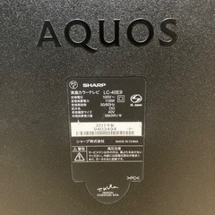 シャープ　40V　液晶テレビ  LC-40E9　の画像