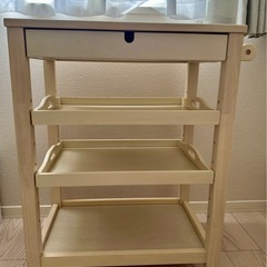 【受渡者決定】キッチンワゴン　木製の画像