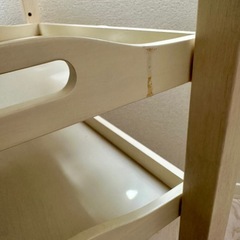 【受渡者決定】キッチンワゴン　木製の画像