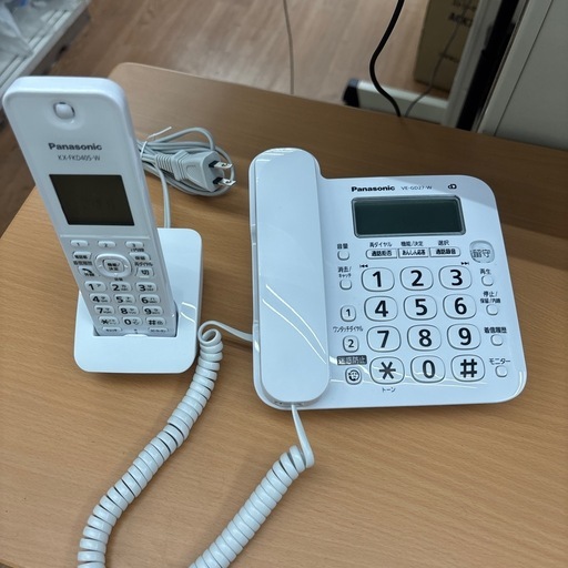 ☆ドリーム荒牧店☆ジモティー割引有☆【クリーニング済み】Panasonic/コードレス電話機/VE-GD27-W