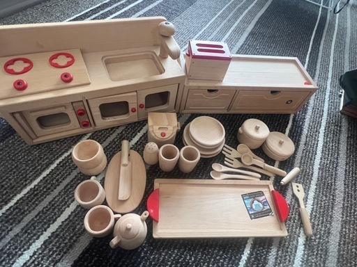 wooden toysミニキッチンセット