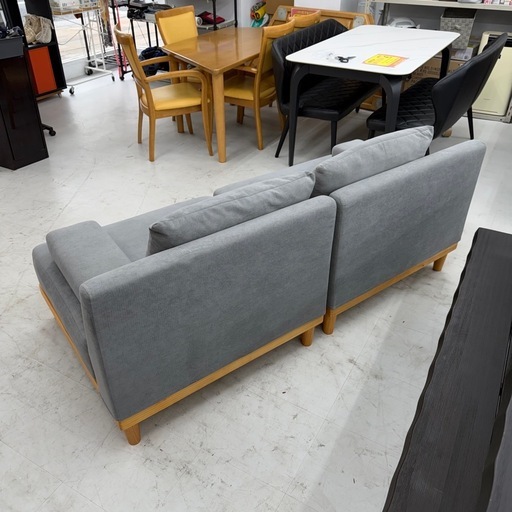 【超美品‼️】定価59,998円♪ 現行モデル 174cm幅2人掛けソファ ユニットソファ Soroi 北欧スタイル 布製グレージュ♪