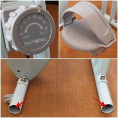 ♪BARWING/バーウィング エアロバイク 折りたたみ♪の画像