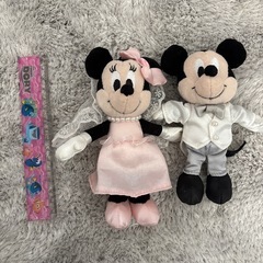ミッキー　ミニー　ウエディング　4体　マスコット　ぬいぐるみの画像