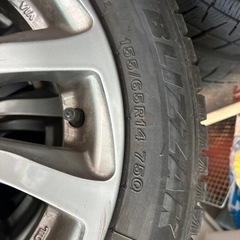 ブリヂストンVRX3　155/65R14＆アルミホイールセットの画像