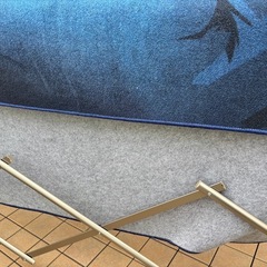 サッカー日本代表デザイン 学習机用カーペット（侍ジャパン）の画像