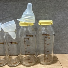 【Pigeon】哺乳瓶6本セット(ガラス瓶製)の画像