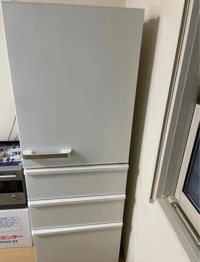 ♻️AQUA 冷蔵庫2021年 ♻️型番：AQR-36K(S) シルバー355L ♻️ (自社便は15km以内無料、それ以降1km150円になります！)