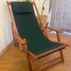 折りたたみ式 デッキチェアの画像
