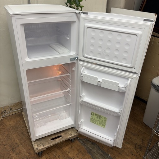 【?買取市場 1年保証】R097 ☀️ 2023年製の高年式！ アイリスオーヤマ 冷蔵庫 (118L / 2ドア) IRSD-12B 