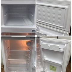 【🐤買取市場 1年保証】R097 ☀️ 2023年製の高年式！ アイリスオーヤマ 冷蔵庫 (118L / 2ドア) IRSD-12B ⭐ 動作確認済 ⭐ クリーニング済の画像