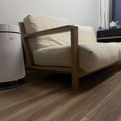 MUJI  無印良品　ソファ本体木製フレームの画像