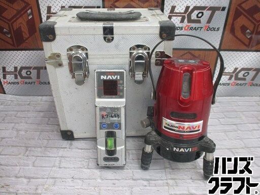 タジマ ZERON-KJY 赤 墨出し器 受光器 中古品 電源ボタン破損有【ハンズクラフト宜野湾店】