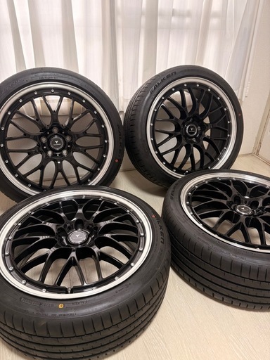 新品同様！Weds19インチタイヤホイールセット　ファルケン　225/40r19