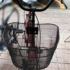 赤色自転車 カゴ・鍵あり すぐ乗れます 新大阪/三国の画像