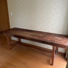 
テーブル　裁ち台  一枚板　古民具　杉の画像