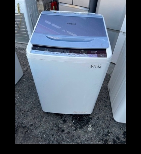 NO B932?福岡市内配送設置無料✨?全自動洗濯機 （洗濯8.0kg）「ビートウォッシュ」　BW-V80A-A ブルー
