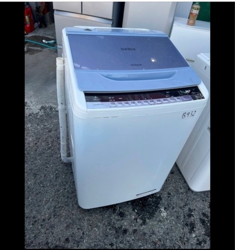 NO B932?福岡市内配送設置無料✨?全自動洗濯機 （洗濯8.0kg）「ビートウォッシュ」　BW-V80A-A ブルー