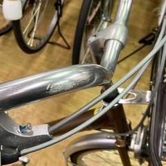 【3月限定10km圏内土曜日限定配送無料】リユース品　軽快車　アルミフレーム　24インチ　内装3段変速　オートライトの画像