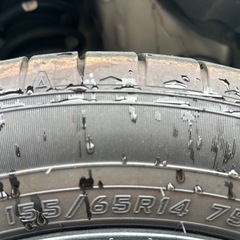 ダンロップ タイヤ155/65R14ほぼ未使用品4本セット の画像