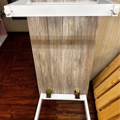 スチール脚　木製折り畳みテーブル　折り畳み机の画像