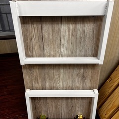 スチール脚　木製折り畳みテーブル　折り畳み机の画像