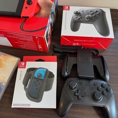 Nintendo Switch本体セット＋プロコン＋ゼルダBOTW＋128GB SD付きの画像