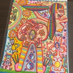 カラフルアート🎨。ポップアート。スピリチュアル系の画像