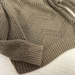 GU クロシェセーター ★長袖ニットの画像