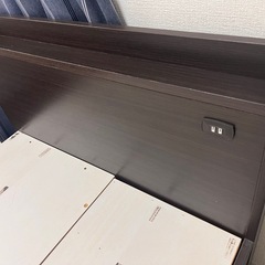 ニトリ ベッド ベッドフレーム 収納付きの画像