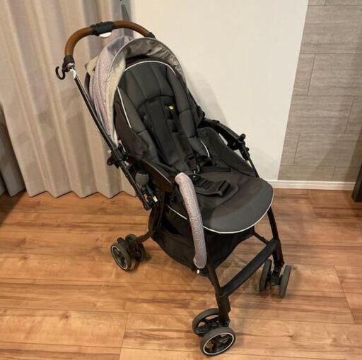 ★美品★ ベビーカー Aprica ラクーナクッション AC アクティブグレーデニム GR