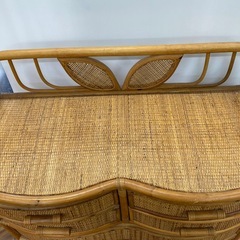 1280ラタン風5段チェスト ※破損ありの画像