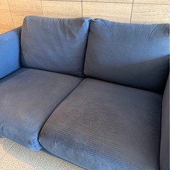 IKEA ノルスボリ　ファブリックソファ　二人がけ　ネイビーの画像