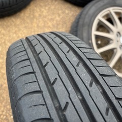 2024年製 155/65R14 ヨコハマ サマータイヤ アルミ付4本の画像