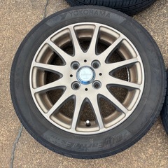 2024年製 155/65R14 ヨコハマ サマータイヤ アルミ付4本の画像