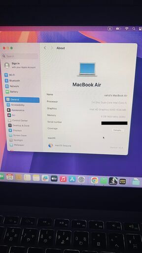MacBook Air (13-inch, Mid 2012) Sequoia