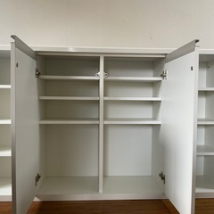 【美品セット】大容量キッチンボード幅120cm&キッチンカウンター　　　　
の画像