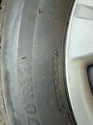 日産　E12ノート　純正ホイール付きタイヤ4本セット